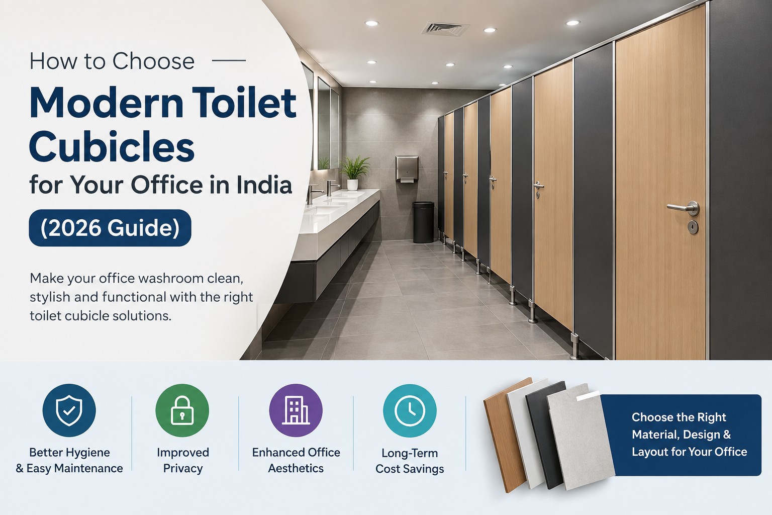 Modern Toilet Cubicles for Your Office in India