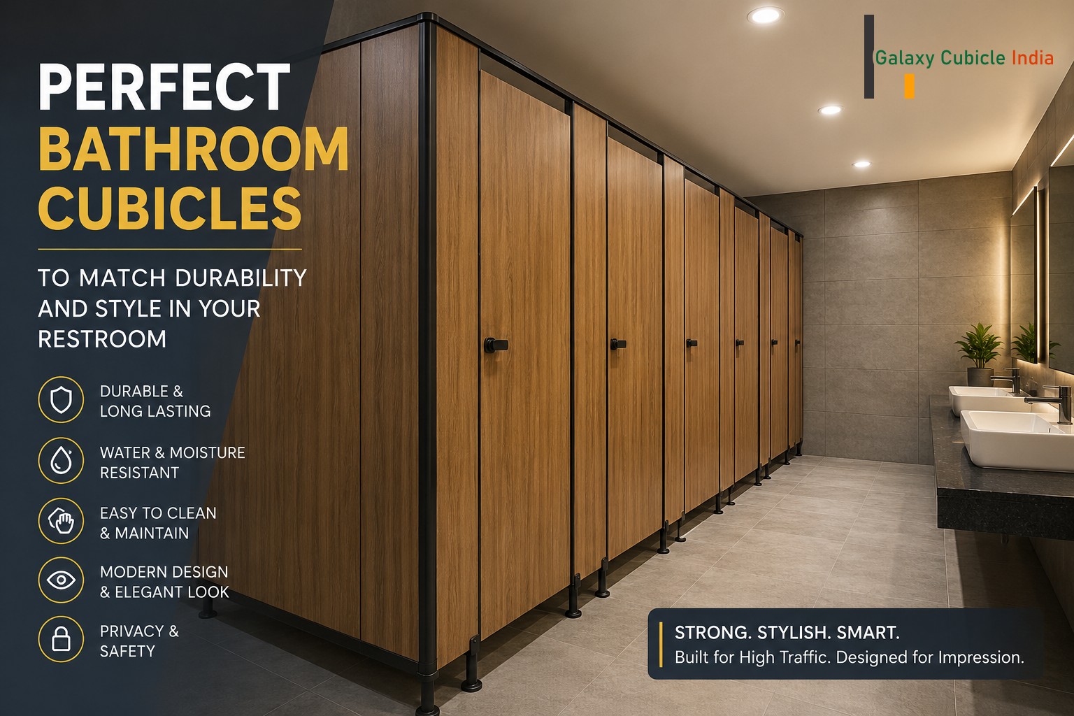 Perfect Bathroom Cubicles to Match Durability and Style in Your Restroom