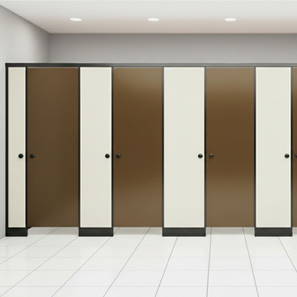 restroom cubicles