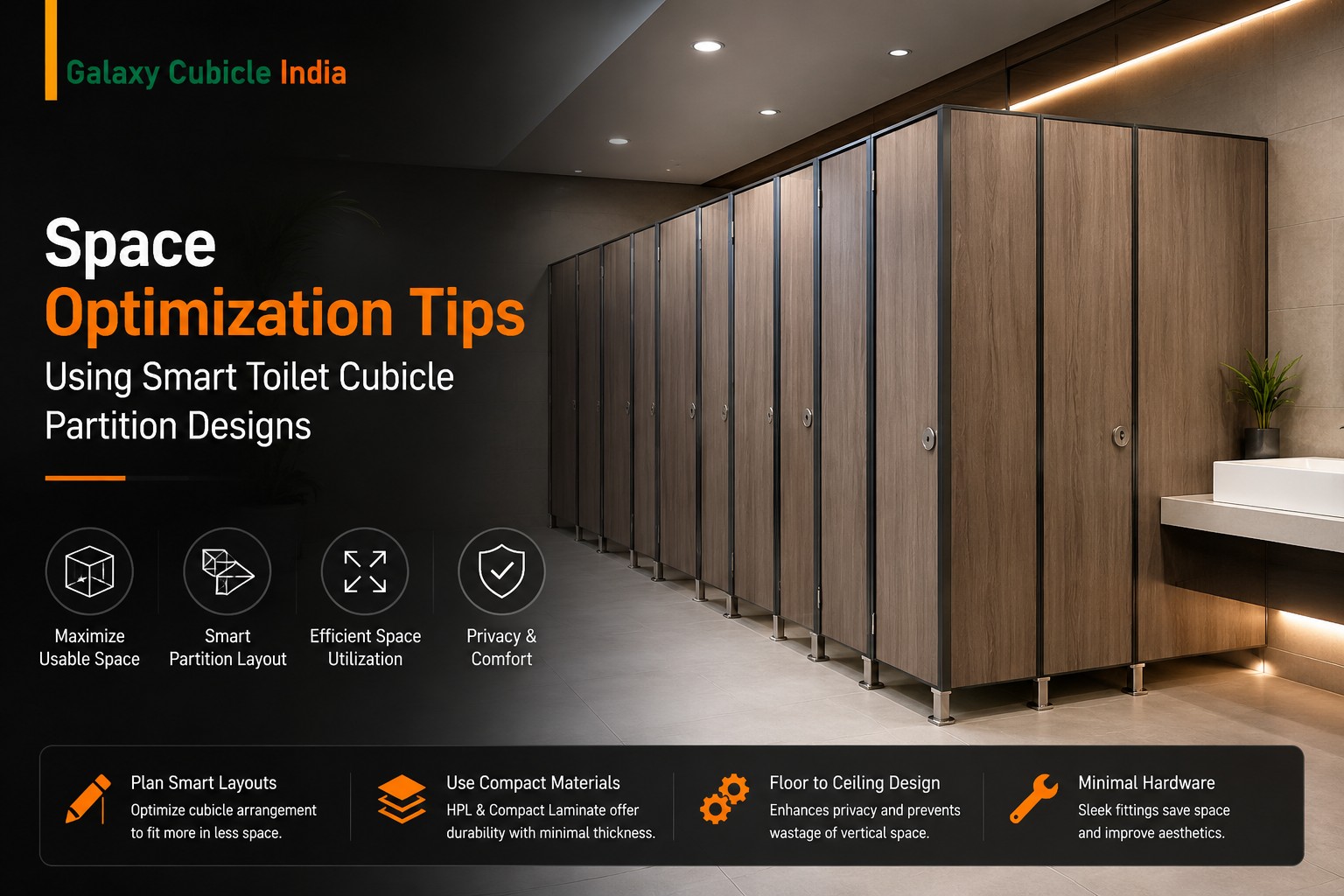 Space Optimization Tips Using Smart Toilet Cubicle Partition Designs